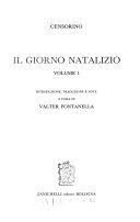 Copertina  Il giorno natalizio : 1