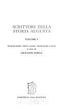Copertina  Scrittori della Storia augusta : 3