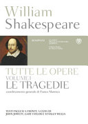 Copertina  Tutte le opere: Vol. 1: Le tragedie
