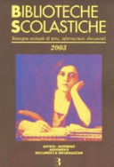 Copertina  Biblioteche scolastiche : rassegna annuale di temi, informazioni, documenti 2003