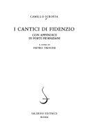 Copertina  I cantici di Fidenzio